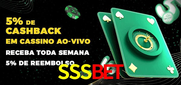Promoções do cassino ao Vivo SSSBET